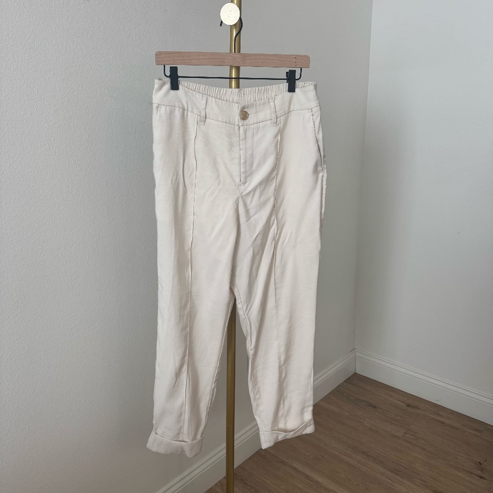A New Day Tan Linen Pants
